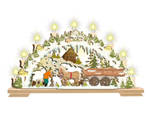 3D Schwibbogen „Waldarbeiter“