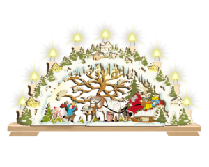 3D Schwibbogen „Weihnachtsschlitten“