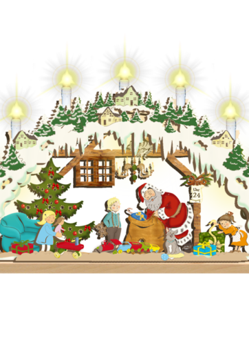 Weihnachten 3D-Schwibbogen