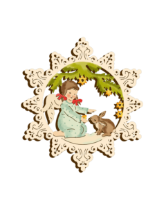 Holz-Behang „Engel im Wald“ – klassisch