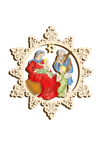 Christbaumdekoration Weihnachtssternanhänger