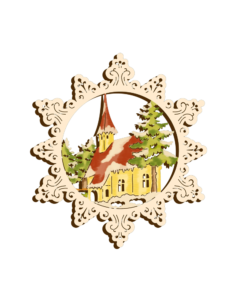 Holz-Behang „Kirche“ – klassisch