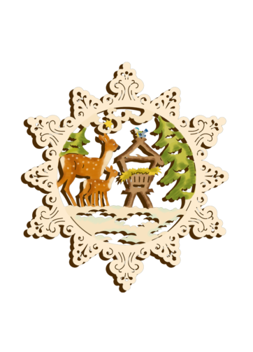 Christbaumdekoration Weihnachtssternanhänger