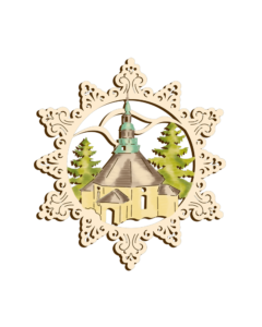 Holz-Behang „Seiffener Kirche“ – klassisch