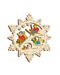 Holz-Behang „Winterspaß“ – klassisch