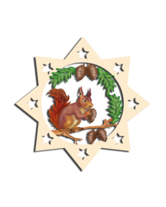 Holz-Behang „Eichhörnchen“