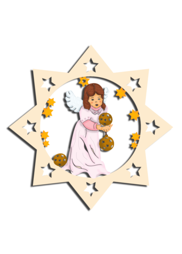 Christbaumdekoration Weihnachtssternanhänger