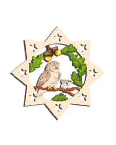 Holz-Behang „Eule“