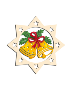 Holz-Behang „Weihnachtsglöckchen“