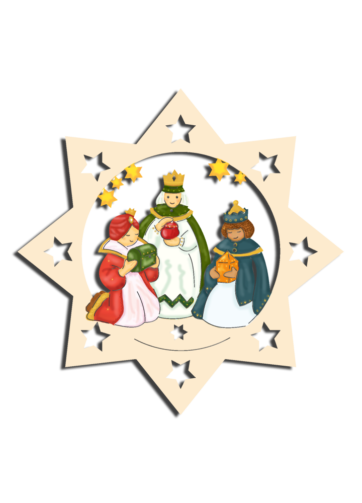 Christbaumdekoration Weihnachtssternanhänger