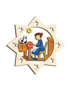 Holz-Behang „Klöpplerin“