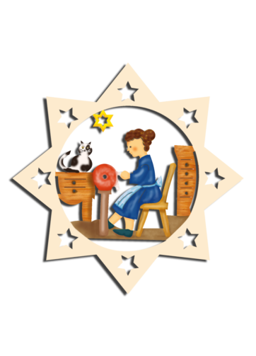 Christbaumdekoration Weihnachtssternanhänger