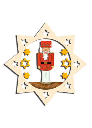 Christbaumdekoration Weihnachtssternanhänger