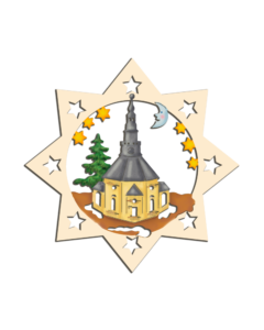 Holz-Behang „Seiffener Kirche“