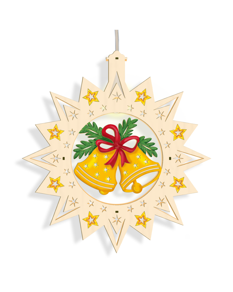 Fensterbild beleuchtet "Glocken" Fensterbild beleuchtet "Glocken"