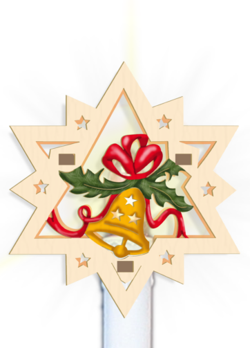 Aufsteckstern für Kerzen