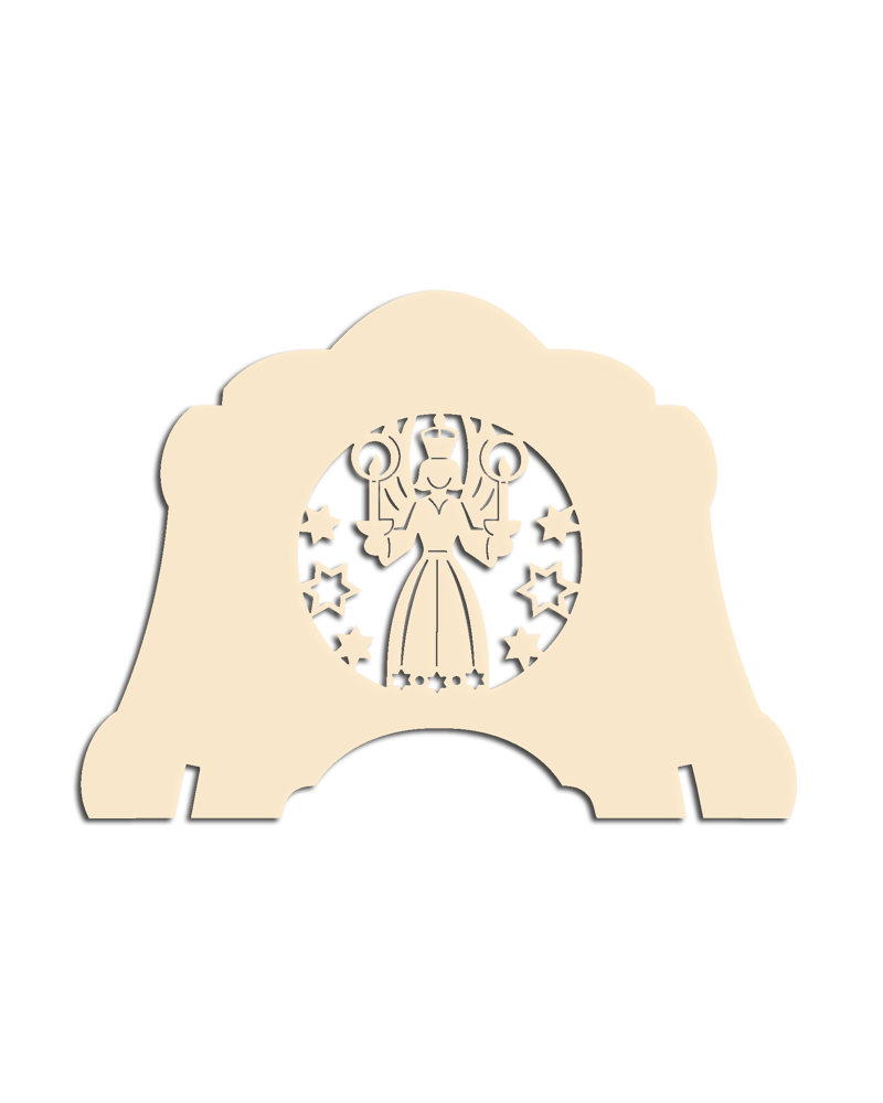 Schwibbogen Erhöhung für Schwibbogen und Lichterspitzen Motiv "Engel" natur Fensterbänke, Schwibbogen Erhöhung für Schwibbogen und Lichterspitzen