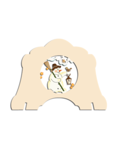 Schwibbogen-Erhöhung „Schneemann“