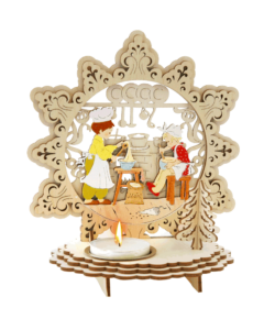 Kerzenhalter „Weihnachtsbäckerei“